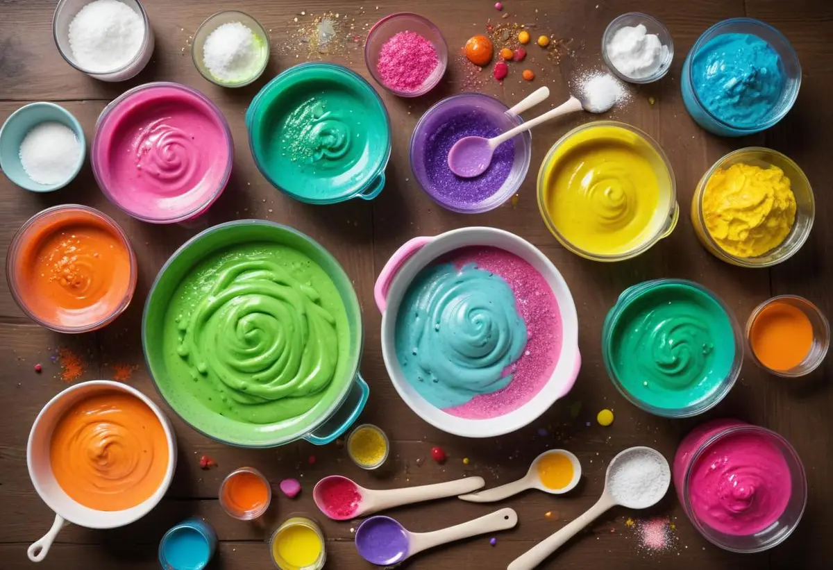 Gör eget slime – enkelt och roligt recept! illustration