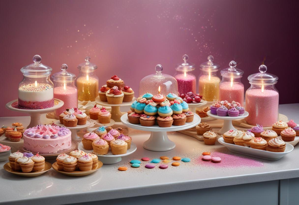 Gör dina bakverk gnistrande med ätbart glitter illustration